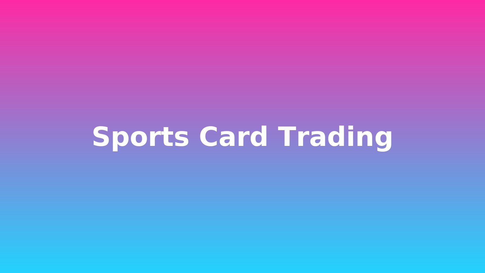 Sports card trading banner